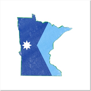 Minnesota state flag Posters and Art